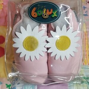 Bobux Light Pink Pediatrician recommended Soft Sole Leather Baby Shoes